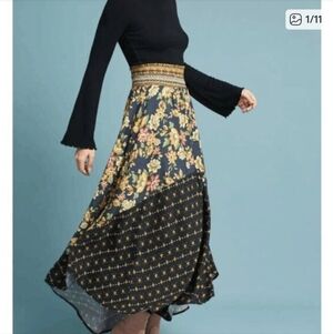 Anthropologie Farm Rio Yolanda Maxi Skirt